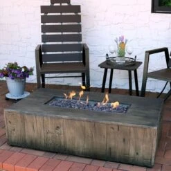 Sunnydaze 48 Inch Rustic Faux Wood Propane Fire Pit Table - Manual Ignition 10 Sunnydaze 48 Inch Rustic Faux Wood Propane Fire Pit Table - Manual Ignition -Fireplace Specialty Store sunnydaze 48 inch rustic faux wood propane fire pit table manual ignition 63