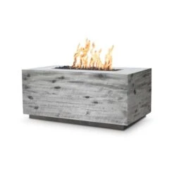 The Outdoor Plus 108 Inch Catalina Wood Grain Gas Fire Pit
