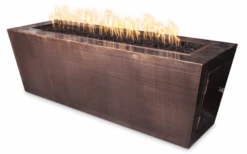 The Outdoor Plus 60 Inch Mesa Hammered Copper Gas Fire Pit