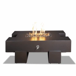 The Outdoor Plus 72 Inch Palo Powder Coat Steel Gas Fire Pit