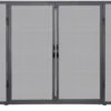 Uniflame Medium Black Wrought Iron Screen With Doors