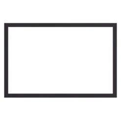 Valcourt Metallic Black Finishing Trim For Mundo II Series Fireplaces