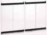 Superior/Vantage Hearth Bi-Fold Glass Fireplace Doors With Black Finish - For 32 Inch B-Vent And Electric Fireplaces