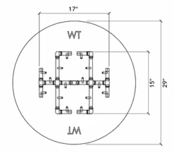 Warming Trends Universal Paver Kit For 29 To 31 Inch Circular Openings